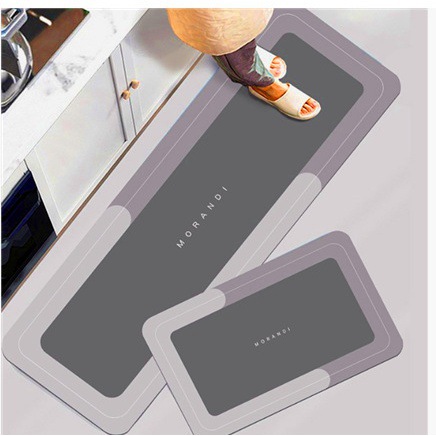 Cocina de barro de diatomeas alfombra de piso antideslizante hogar Baño absorbente estera suave antideslizante a prueba de aceite de secado rápido alfombra de piso de baño transfronterizo