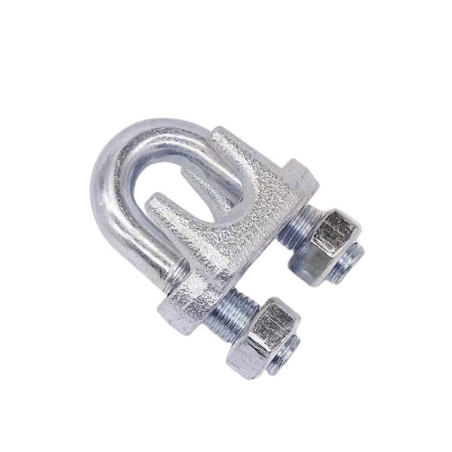 Manufacturer wholesale heavy duty wire rope chuck galvanized malleable steel chuck wire rope buckle chuck U-shaped cat claw lock