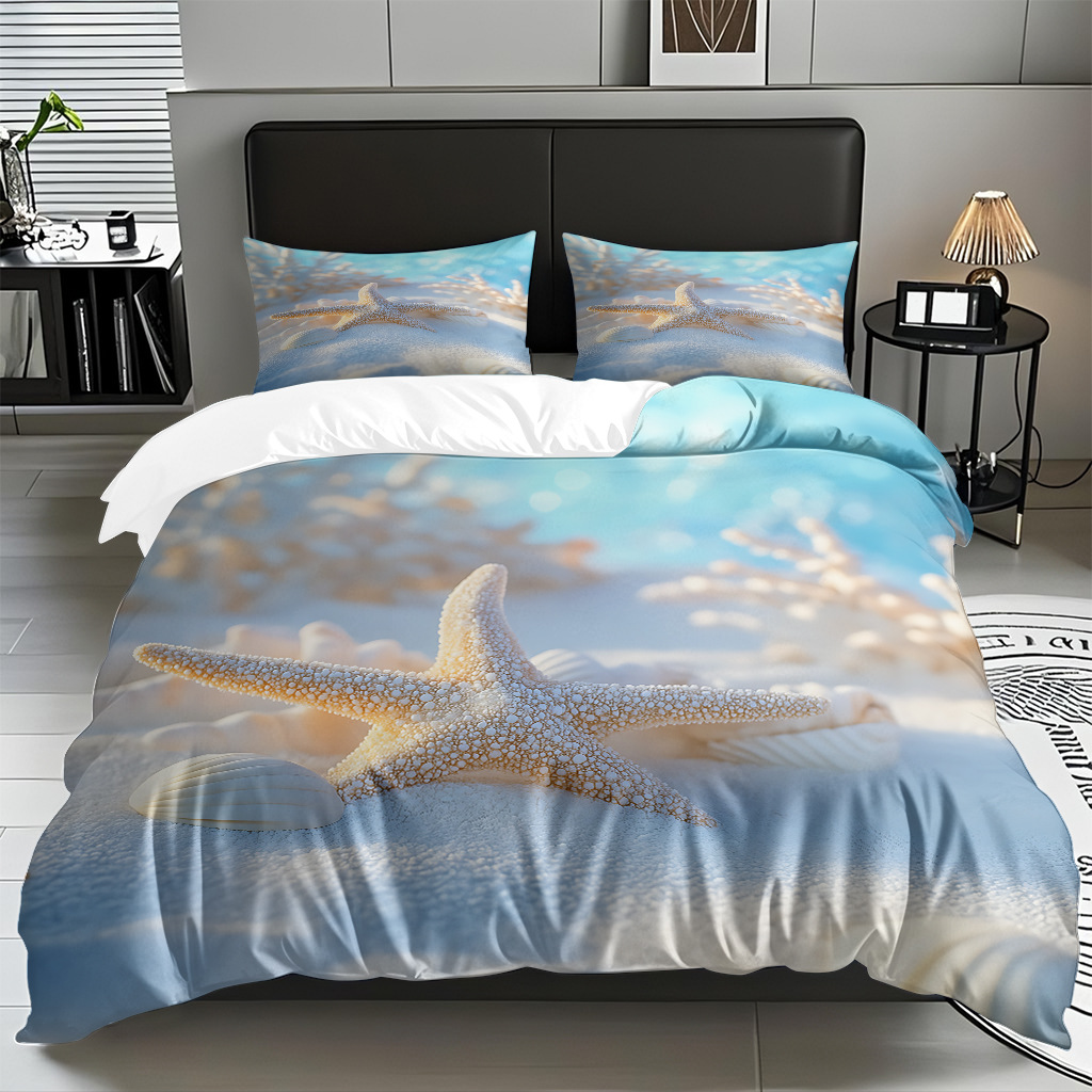 Ventas transfronterizas calientes de una variedad de patrones de reliquias marinas impresión digital colcha