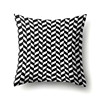 Cross -border geometric simplicity black and white striped peach leather velvet fabric gifts home decoration pillow hood without pillow core