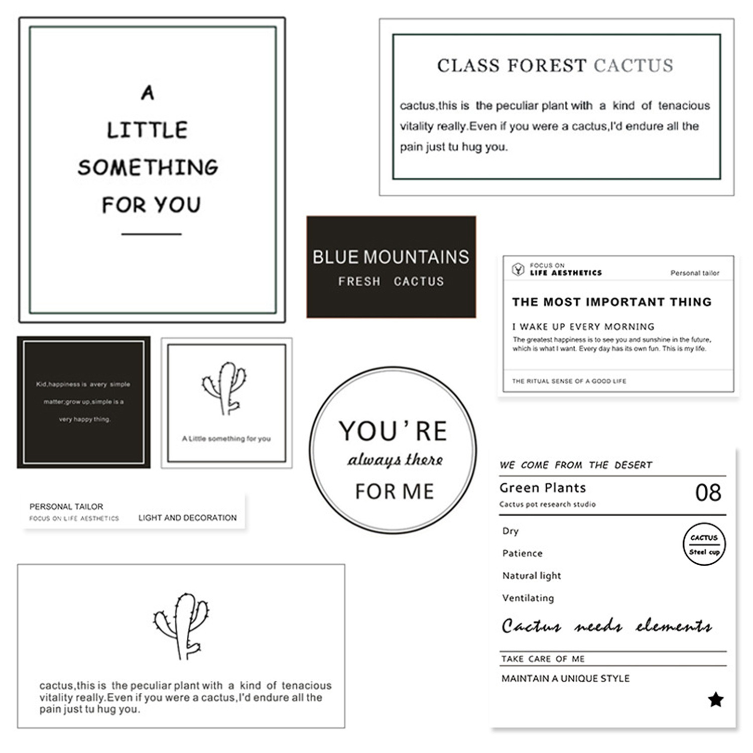 网红花束贴纸标签 白色简约贴纸礼盒封口贴装饰贴纸花盒花束鲜花