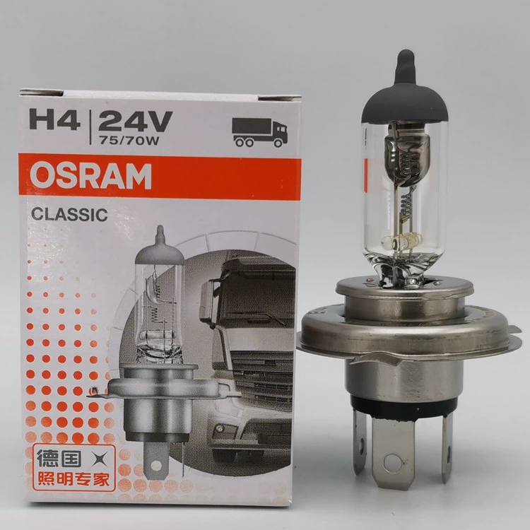 OSRAM H4 24V 75/70W P43t 64196 CLASSIC Автомобильная дальняя и ближняя лампочка