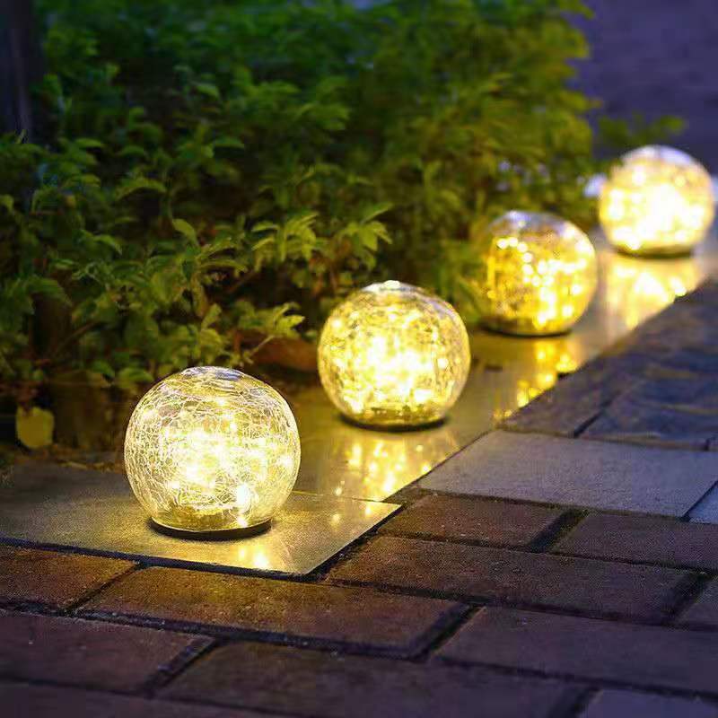 Luz Embutida com Textura Rachada Movida a Solar 3