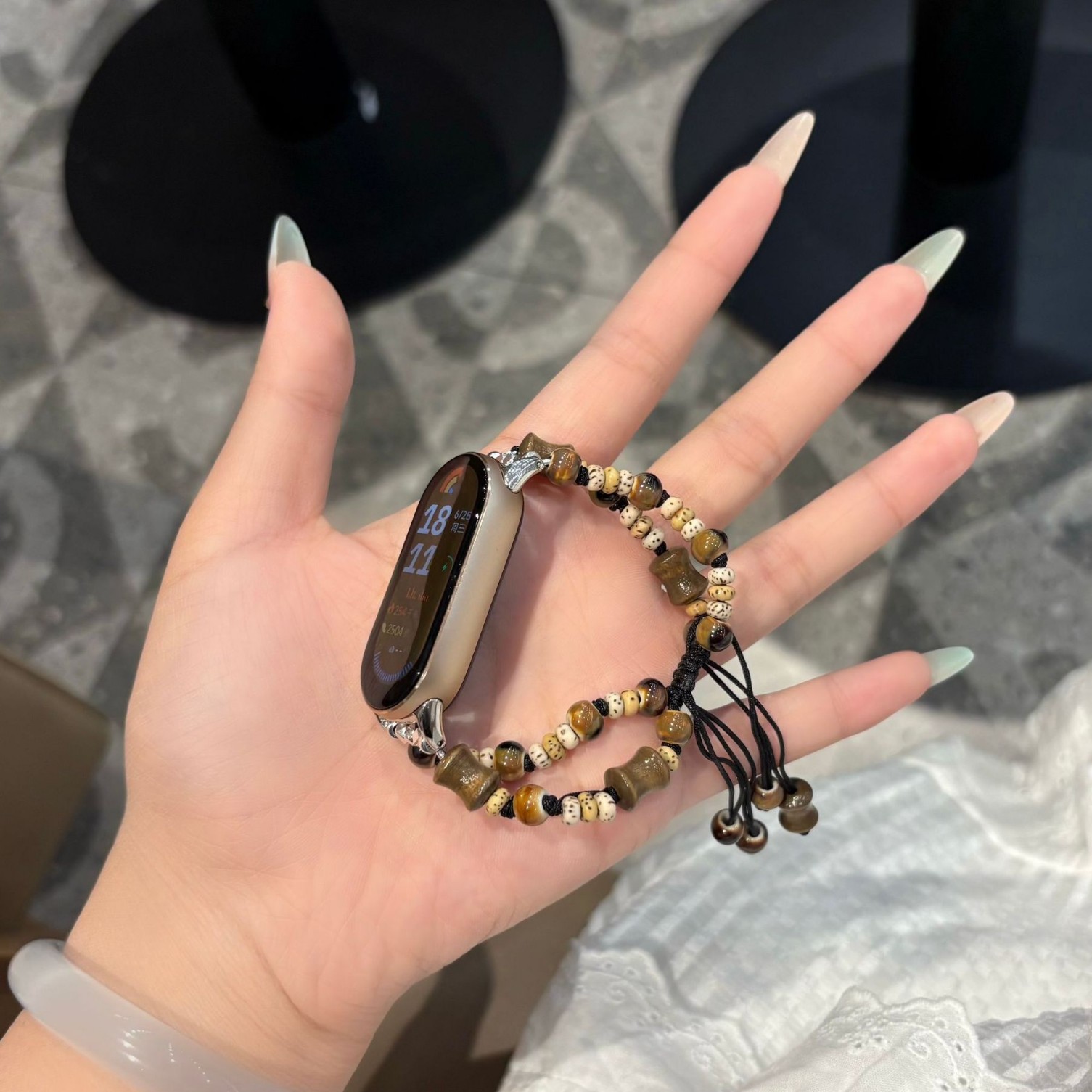 Suitable for Xiaomi Mi Band 10 Watch Strap 9Th Generation Woven Texture National Trend Xiaomi 8/7/6/5Nfc National Style Xiaomi Watch Strap