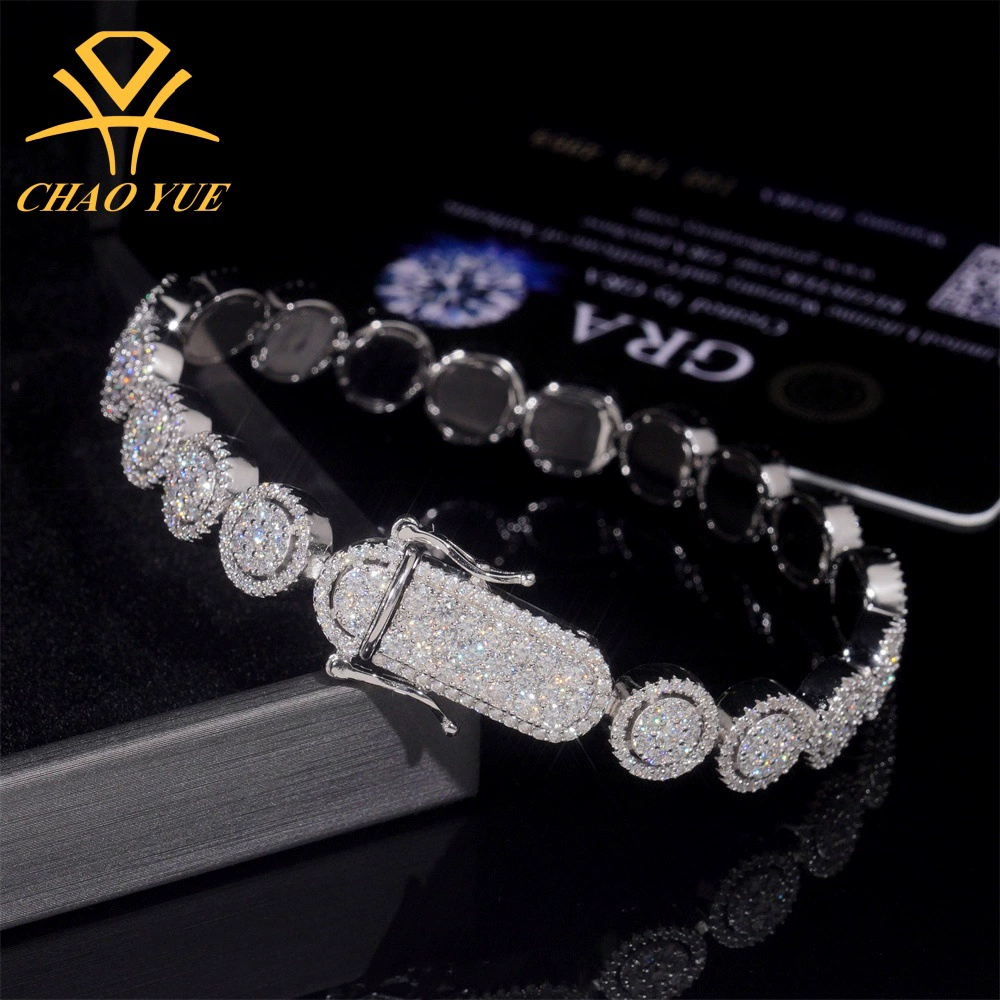 Ins Новый 925 серебряный круглый кулон ожерелье 10mm Mashi rapper хип-хоп кубинский ожерелье модный стиль