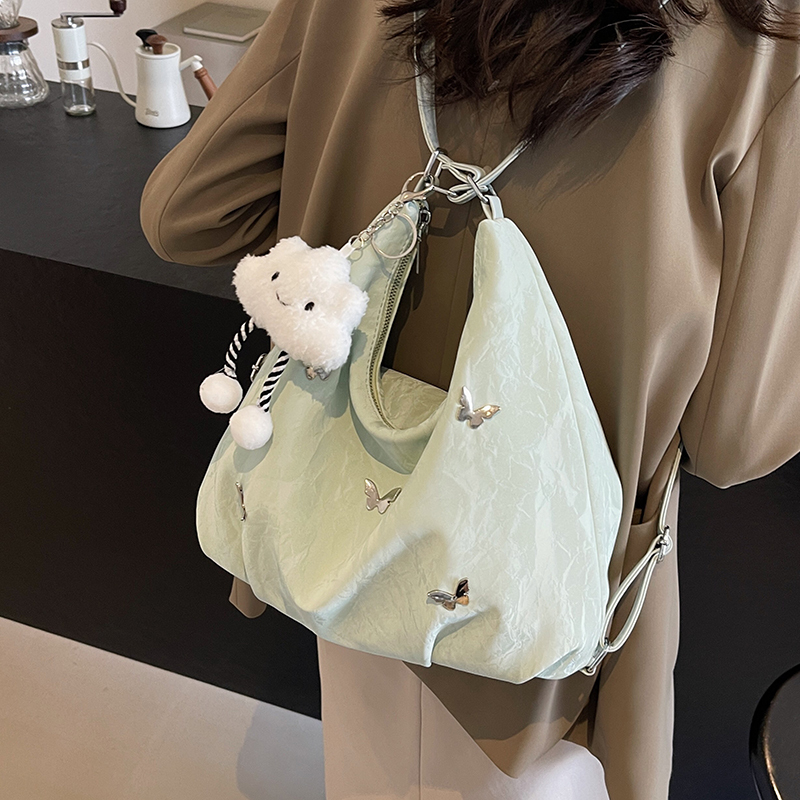 Large-Capacity Spring and Summer Bag for Women 2025 New Commuter Backpack Shoulder Bucket Tote Bag Multi-Function Large-Capacity Spring and Summer Bag for Women 2025 New Commuter Backpack Shoulder Bucket Tote Bag Multi-Function