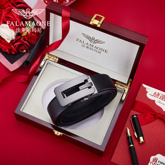 法萊阿瑪尼皮帶男真皮百搭褲腰帶純牛皮年輕人名牌男士休閒腰帶