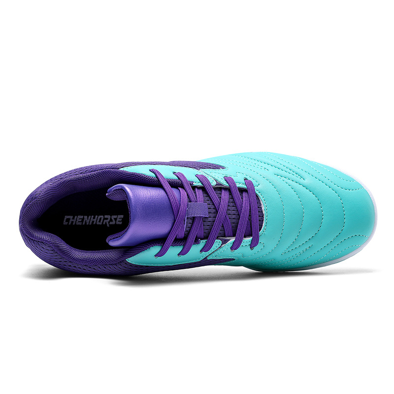 2025 zapatos de fútbol nuevo color anti-desgaste anti-deslizante para hombres y mujeres de alto nivel AG clavos de hierba estudiantes adolescentes transfronterizos