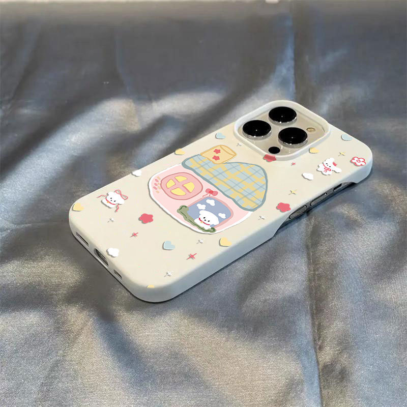 Small house dog repair half soft case for Apple 16/15promax mobile phone case iphone14/12/11