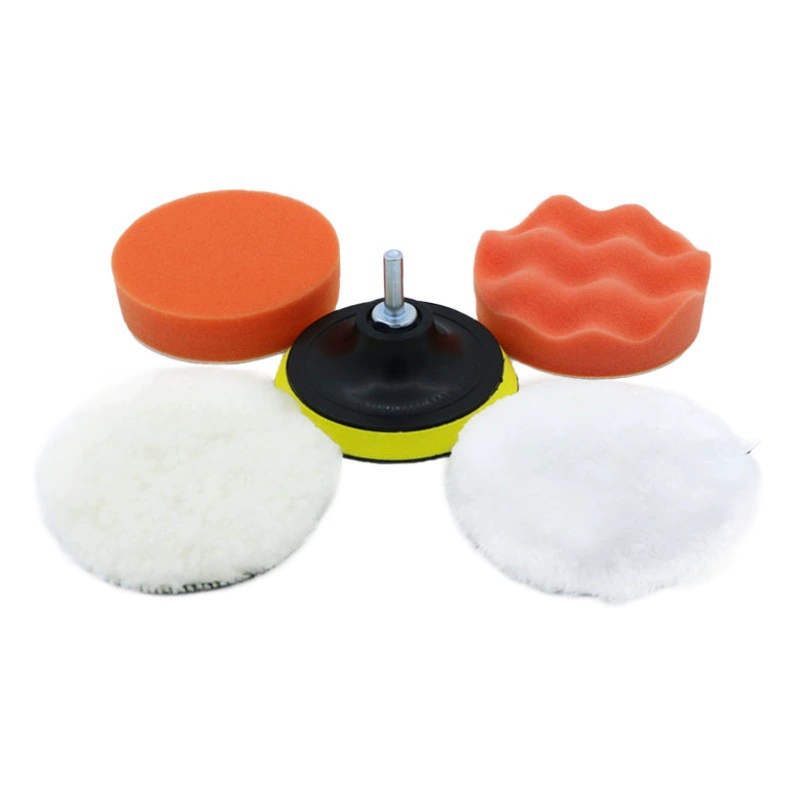 Трансграничный специальный набор из 6 предметов из 3-7 дюймов шерстяной шарик, восковой губчатый диск, полировальный губчатый круг