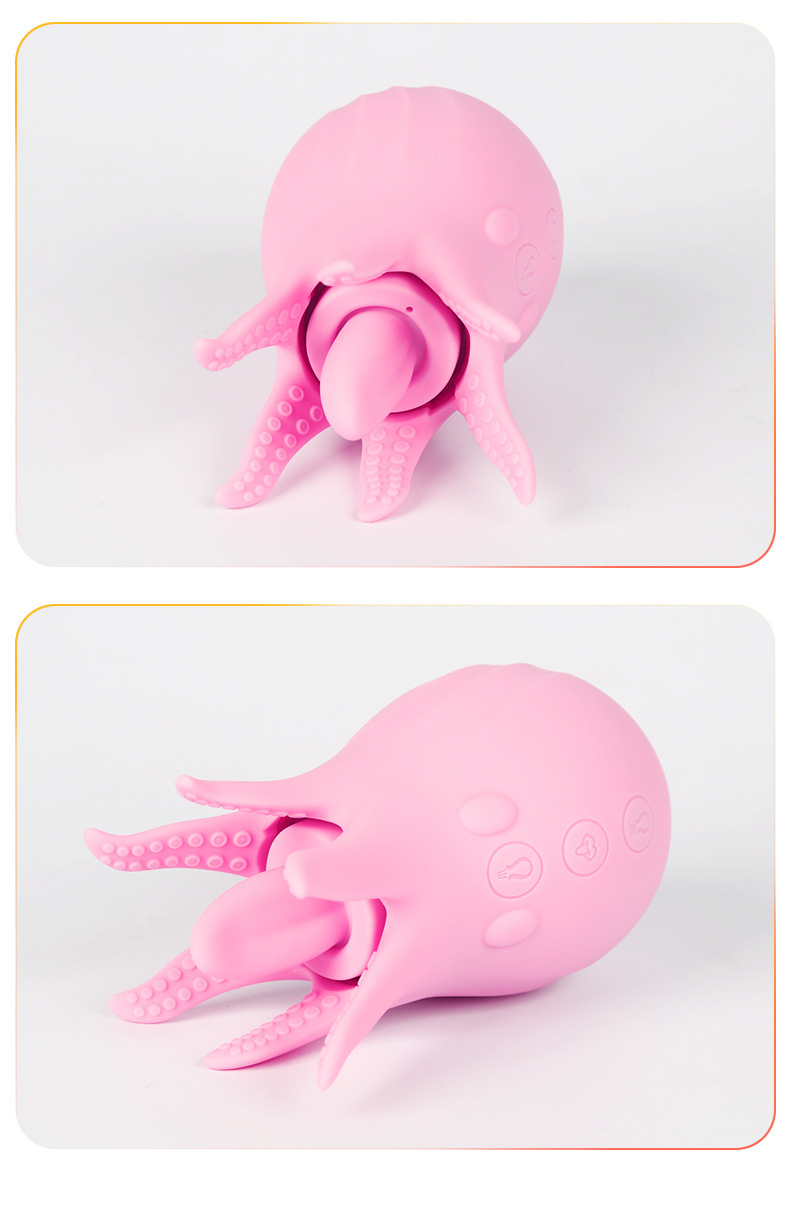 Jellyfish Nipple Suction Device with Vibration, Licking and Teasing Silicone Cup for Men — detail image 36