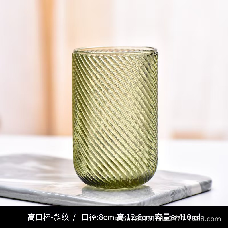 Nuevo retrógrado tallado alto taza de agua taza de vino taza de bebida creativa elegante casa hotel café utensilios de vino