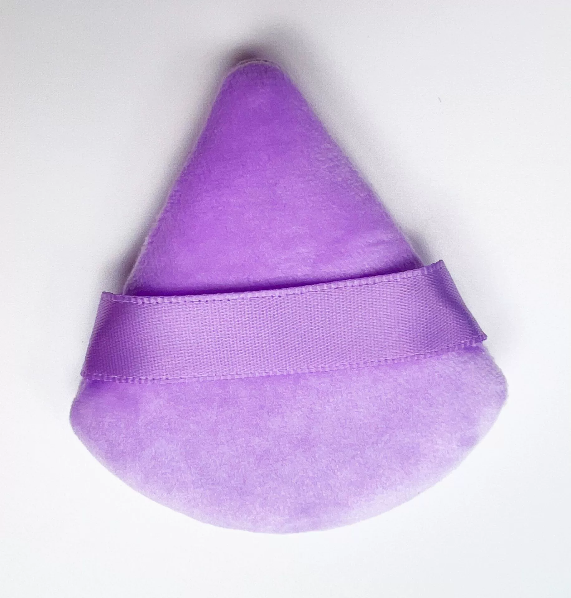 Triangular Makeup Sponge Puff, Soft Velvet Powder & Primer Applicator, Hand-strap, Multiple Colors