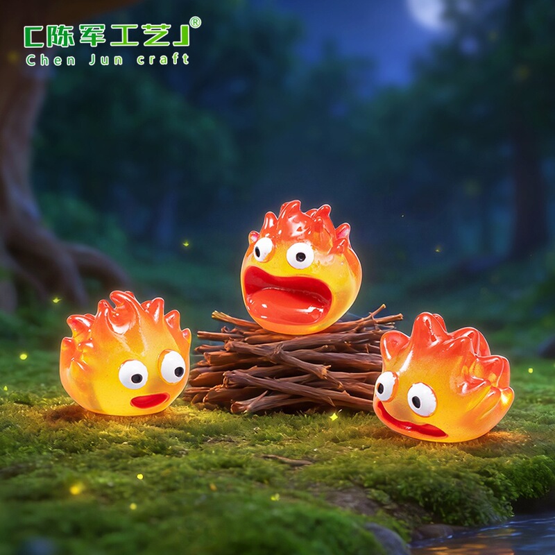 Miniature Cute Little Flame Figurines for Micro-Landscapes, DIY Garden Decoration Accessories, Mini Desktop Ornaments Miniature Cute Little Flame Figurines for Micro-Landscapes, DIY Garden Decoration Accessories, Mini Desktop Ornaments