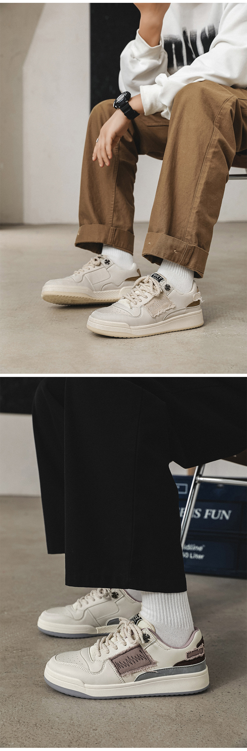 Scarpe da uomo alte, nuove scarpe da ginnastica casual estive con suola spessa, alla moda, tutte le partite, antiscivolo, da basket, da uomo_voghion.com