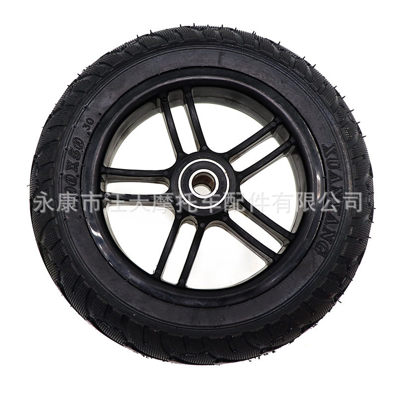 200x 50 solid tire plastic wheel inner hole 12mm for small dolphin electric scooter tire accessories