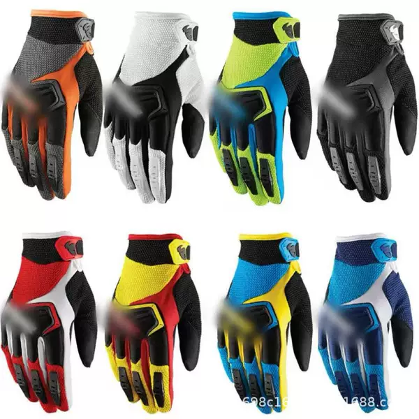 Eight-Color Off-Road Motorcycle Gloves, Full-Finger Gloves, Riding Gear, Thor