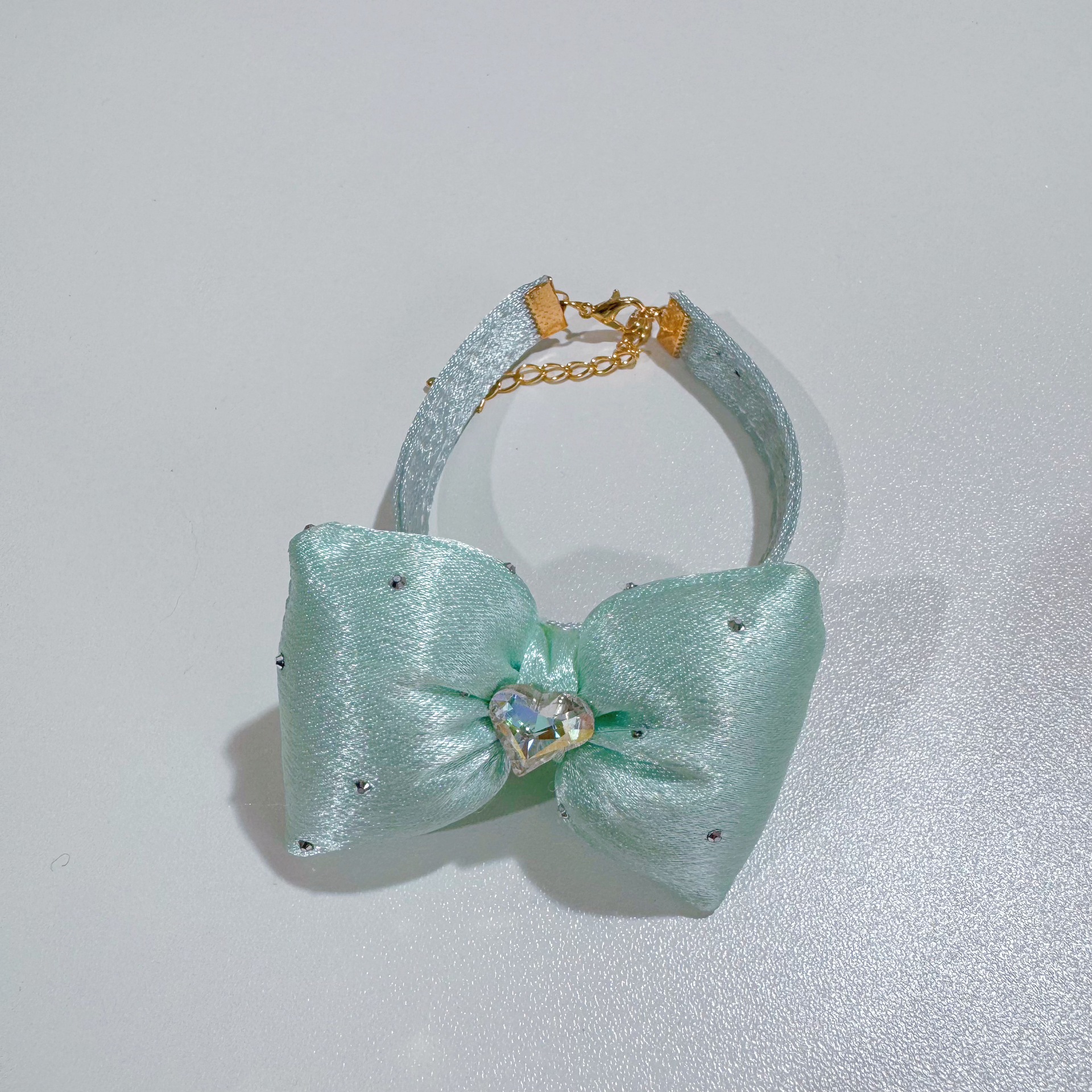 20g Weight Pet Collar Type Of Pet Supplies 1 Piece Quantity Casual, Daily Occasion Linen Material Heart Shape, Bow Knot Pattern All Seasons Season Cute Style 1 Piece All Seasons Cute Linen Heart Shape Bow Knot Pet Collar 7