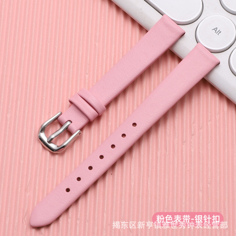 Khóa kim màu hồng-bạc / 6MM