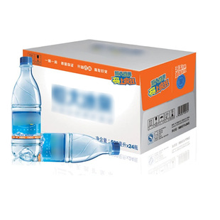 ����ˮ350ml*24ƿ*4�������b�ǵVȪˮ����Сƿ�����ɫ���㼈����