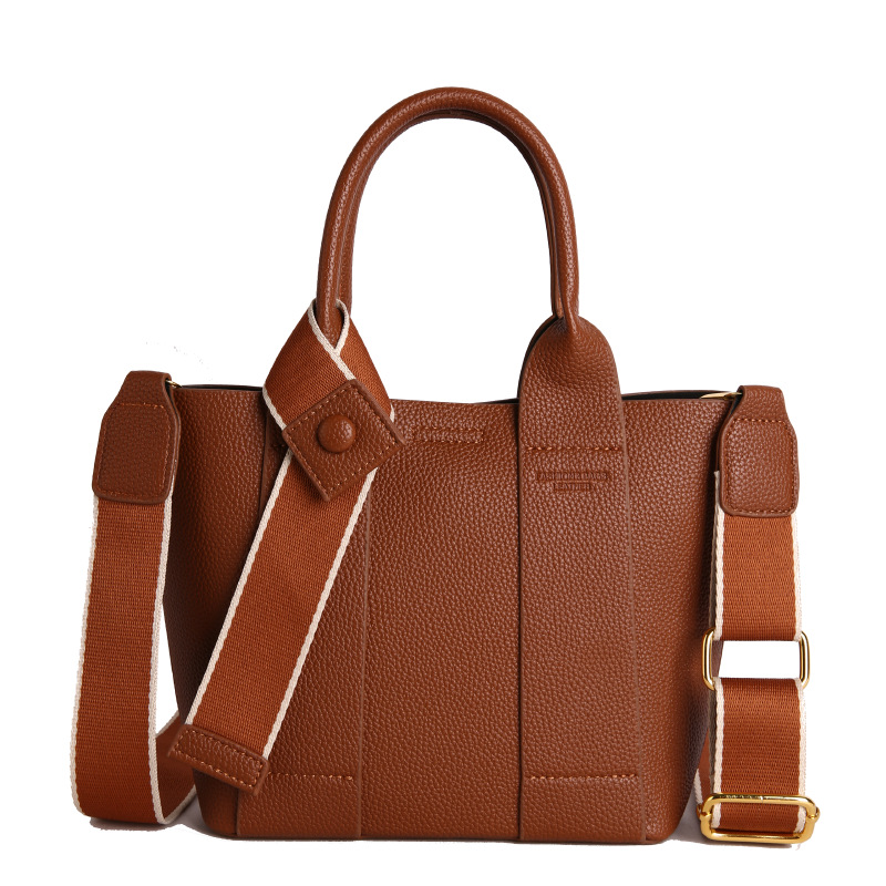 Nuevo bolso de cubo de mano transfronterizo de moda de comercio exterior de mujeres Lichi estampado de alta calidad bolso de hombro
