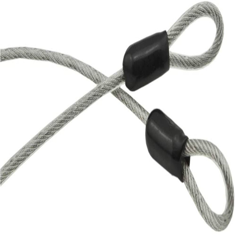 Ring bike cable de seguridad 3/16 "(5mm) diámetro del cable, 2,5 '(76cm) de longitud