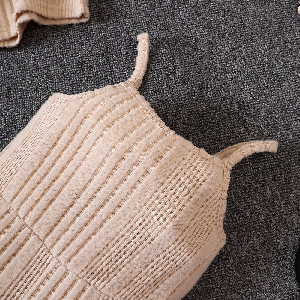 Kinder Strick-jumpsuit Und Cardigan Set Für Herbst Und Winter_voghion.com