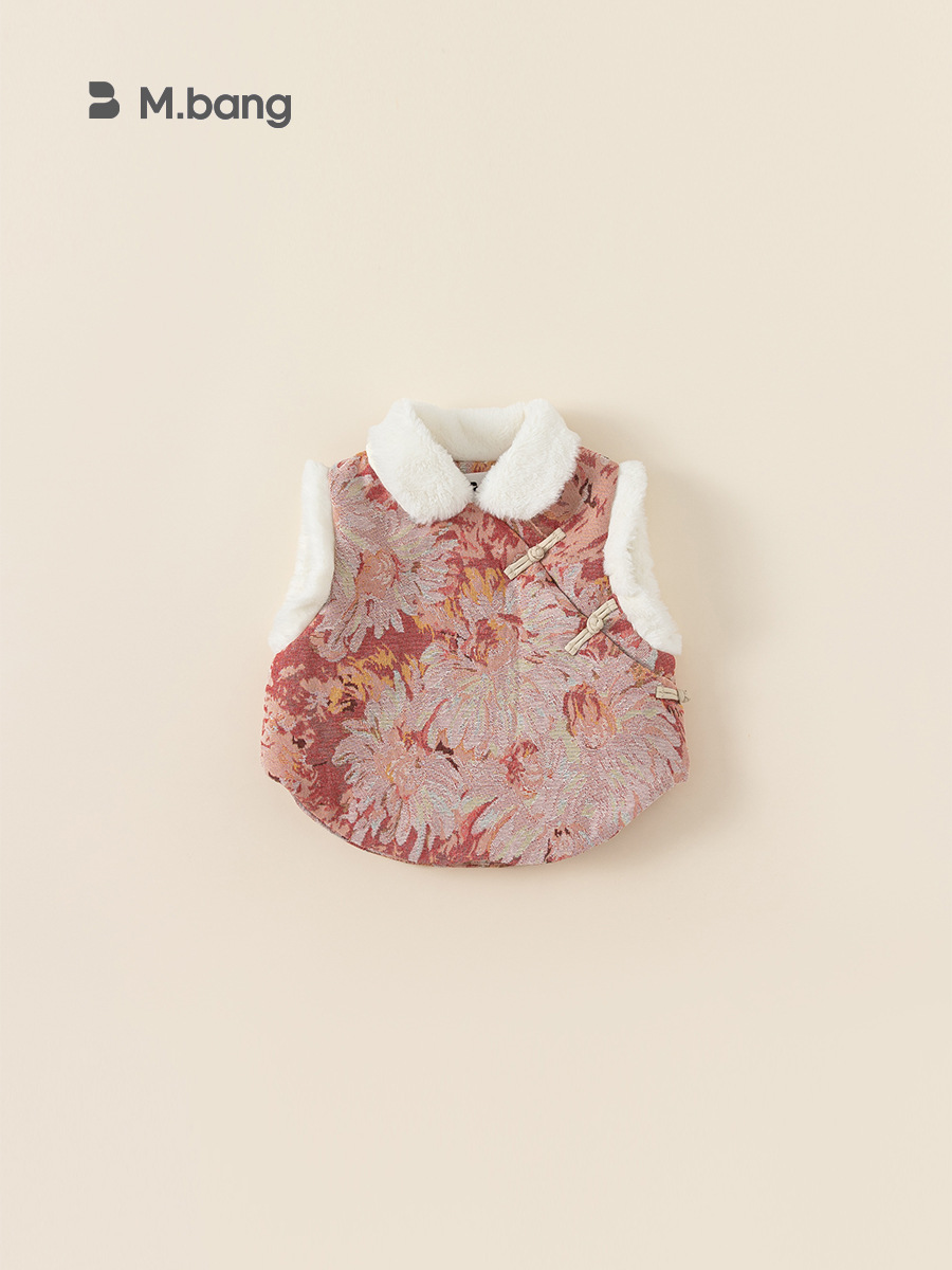 Ropa infantil Youbao, novedades de invierno, blusas de estilo chino para niñas, chalecos de algodón de estilo chino para niños, traje Tang, ropa para niños pequeños