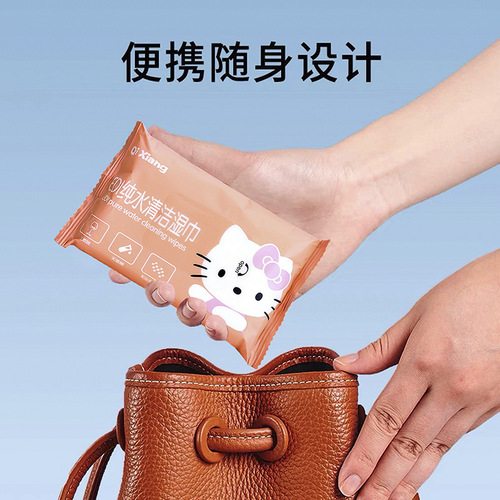 Baby wet wipes hand and mouth wipes 10 pieces small package portable children newborn butt cleaning small package wholesale