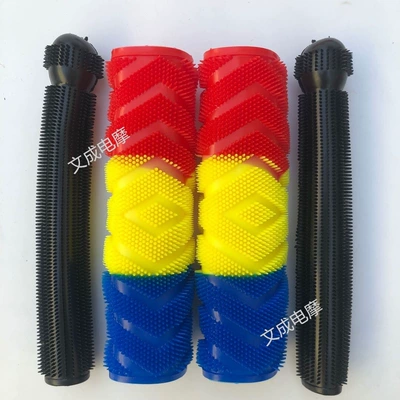 Motorcycle Handle Cover vehicle handlebar gloves, non-slip, sweat-absorbing - tri-color-red-yellow-blue-black-brake-handle-covers