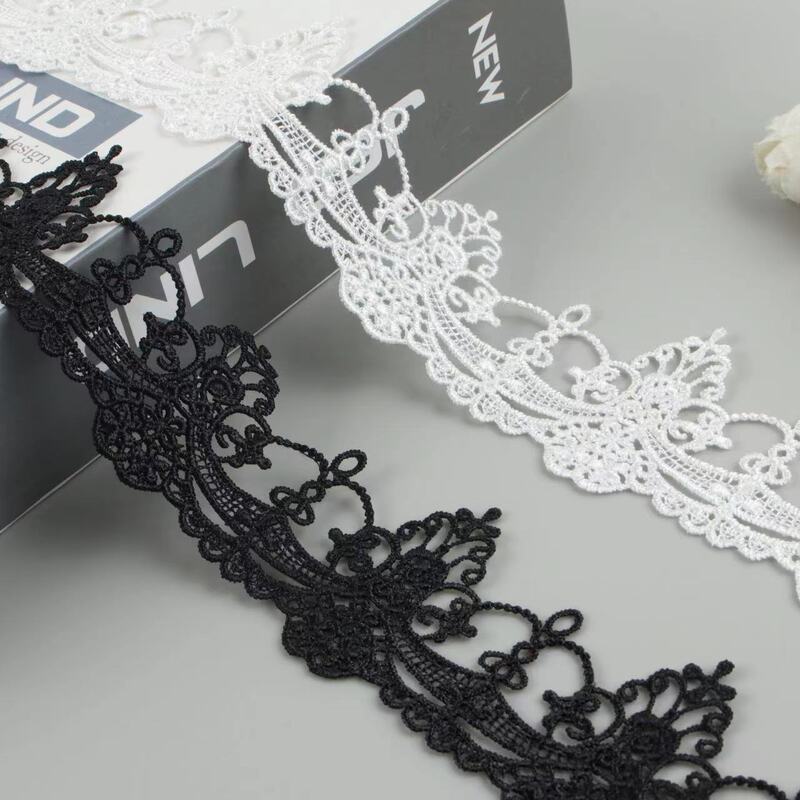 New Polyester Water-Soluble Lace Lolita Fabrics Wedding Dress Decoration Cheongsam Skirt DIY Accessories Flowers