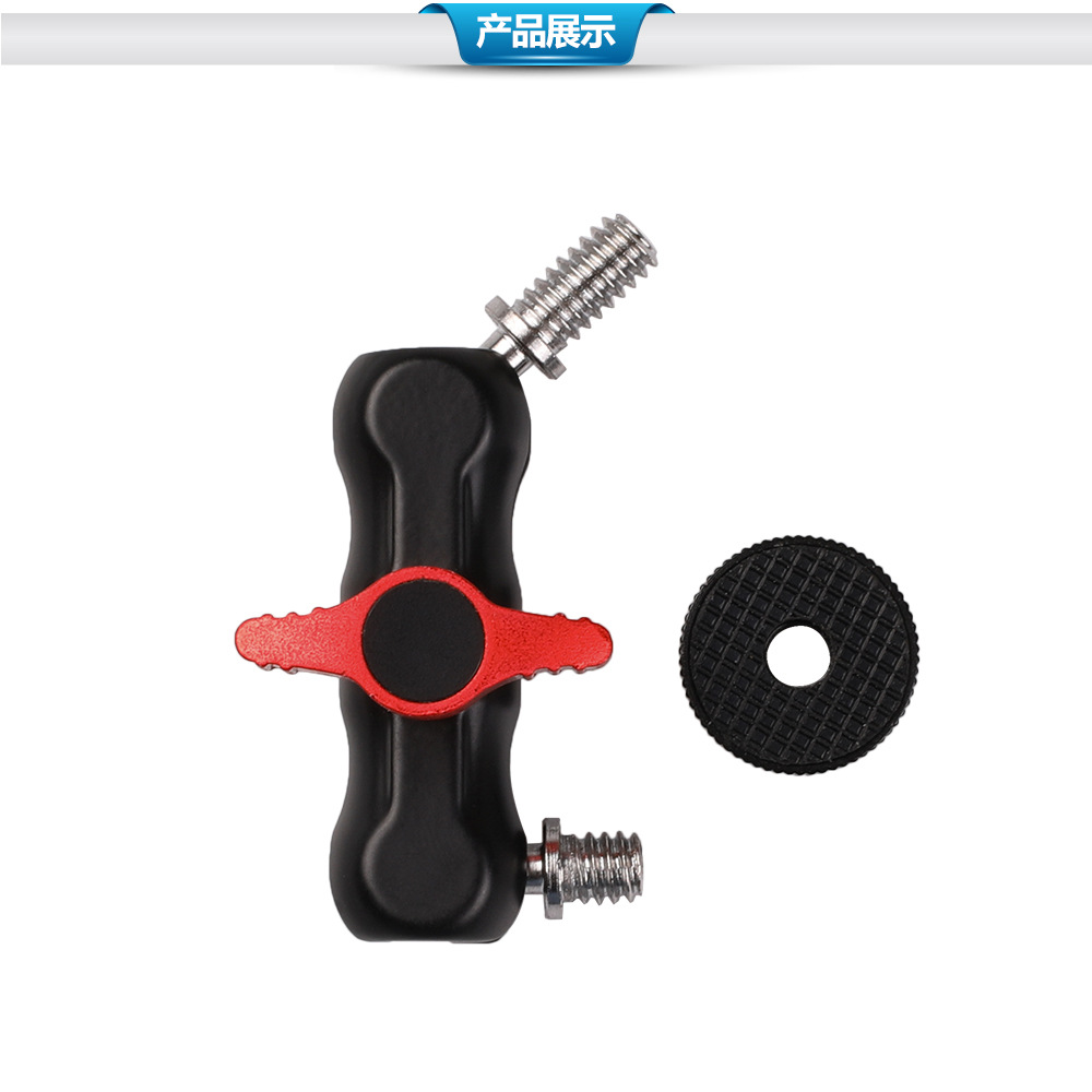 En stock mini mano mágica doble cabeza fuerte abrazadera de cangrejo metal doble cabeza de bola universal mano guisante abrazadera soporte