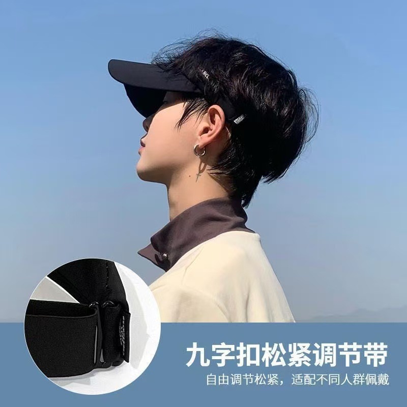 UV letras sombrero de sol cara pequeña sombrero de sol anti-UV correr sombrero de verano hombre nuevo