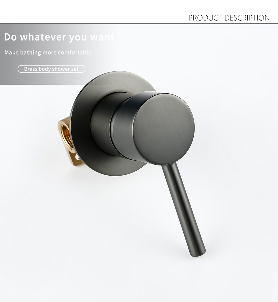 Concealed faucet valve body switch, embedded wall drain, pre-embedded washbasin, split type cold and hot mixed water control valve details Picture