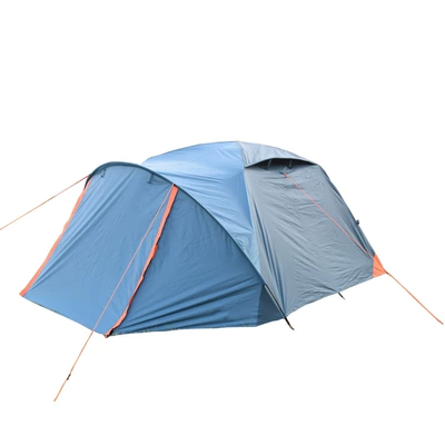 Small fresh tent outdoor one room one hall 2-3 people camping rainproof portable double camping tent (Çadırlar) - sky-blue-double