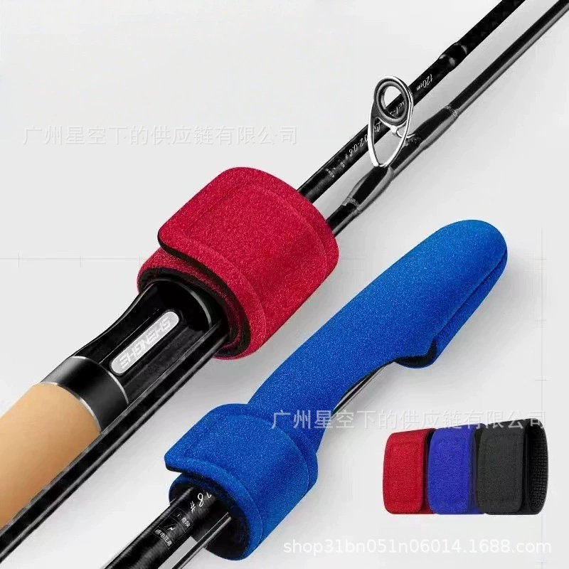 Новый продукт, пучок стержней с защитным чехлом на конце стержня, утолщенный высокоэластичный стержень для хранения, связанный с липучкой, ремешок для крепления рыболовных снастей