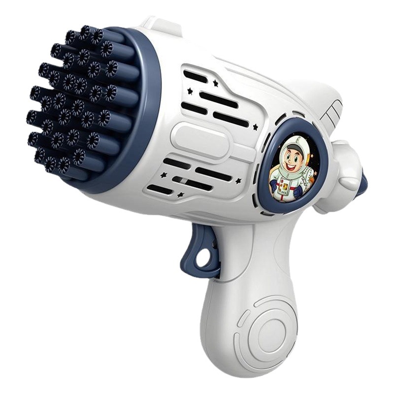 Nueva máquina de burbujas de mano de astronauta de celebridades de Internet de 32 orificios, sin fugas, pulverizador de burbujas completamente automático, juguetes para niños al por mayor