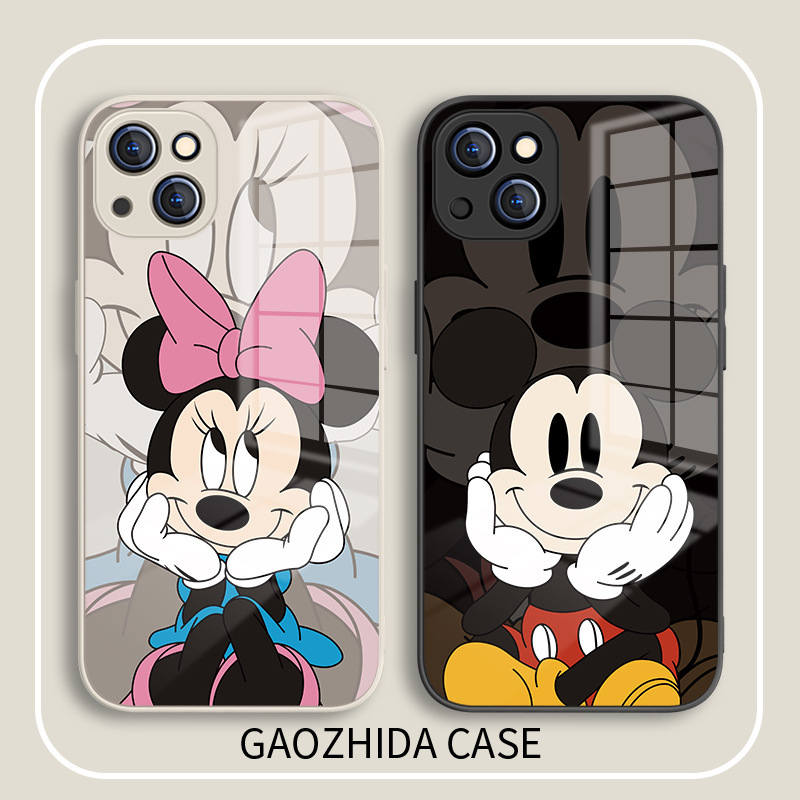 Cartoon Mickey Apple 17Promax Mobile Phone Case 15Pro2 Couple 13m Girl 17Air New Model Iphone16
