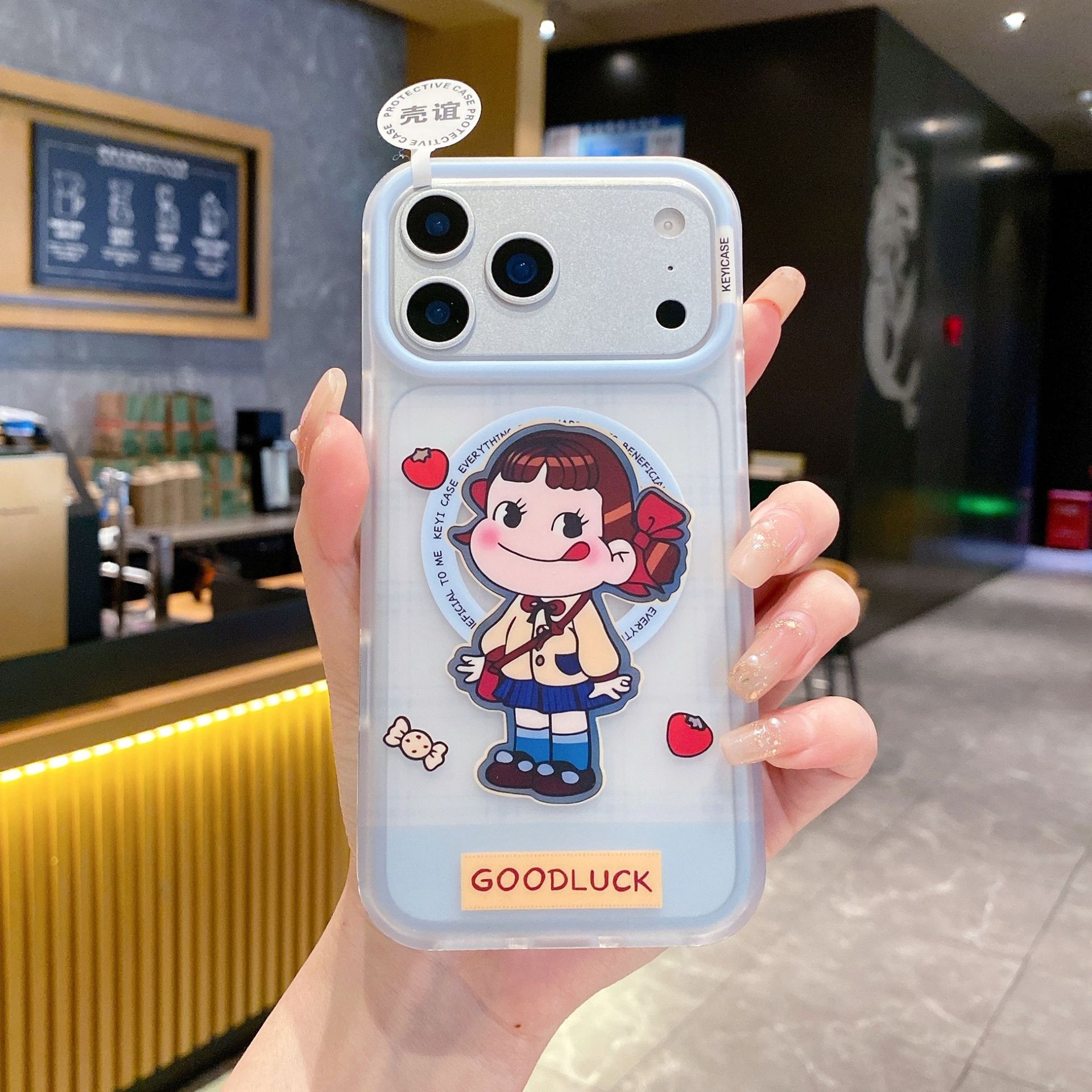 No dos aplicaciones para iPhone17 tarjeta de imán de imán de doble capa IMD modelo de leche en el estilo image 1