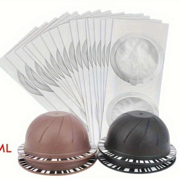 Icafilas autoadhesivo papel de aluminio traje Nespresso vertuo café cápsula cáscara italiana polvo tazón