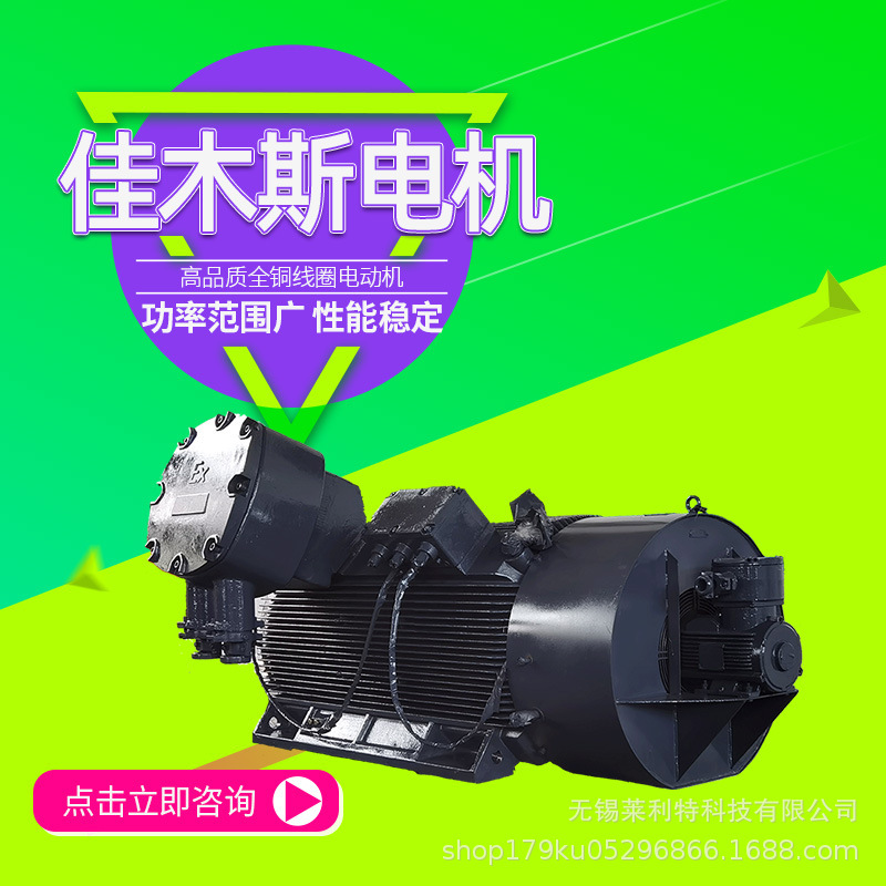 Jiamusi Motor YBBP Series Low-Voltage Explosion-Proof Variable Frequency Speed-Regulating Three-Phase Asynchronous Motor Directly Supplied by Manufacturer