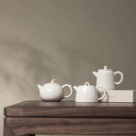思陶斋草木灰茶壶日式手执壶现代简约家用泡茶壶带过滤泡茶器单壶
