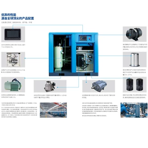 Jiangsu Jufeng Permanent Magnet Variable Frequency Screw Air Compressor Air Compressor