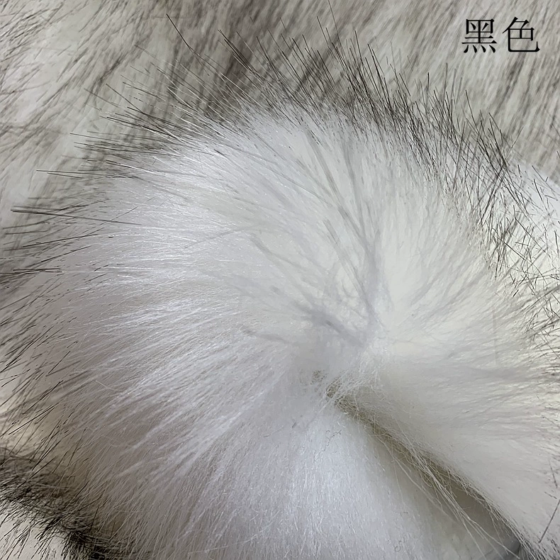 Высокоquality mimic fox hair tadpole hair белая окрашенная длинная плюшевая искусственная пушистаяImitation fur ткань одежды