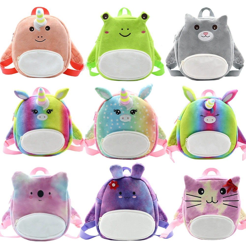 Оригинальный милый мультяшный плюшевый рюкзак, кукла-единорог, 1-3-5 лет, детский сад, легкий мягкий плюшевый школьный рюкзак