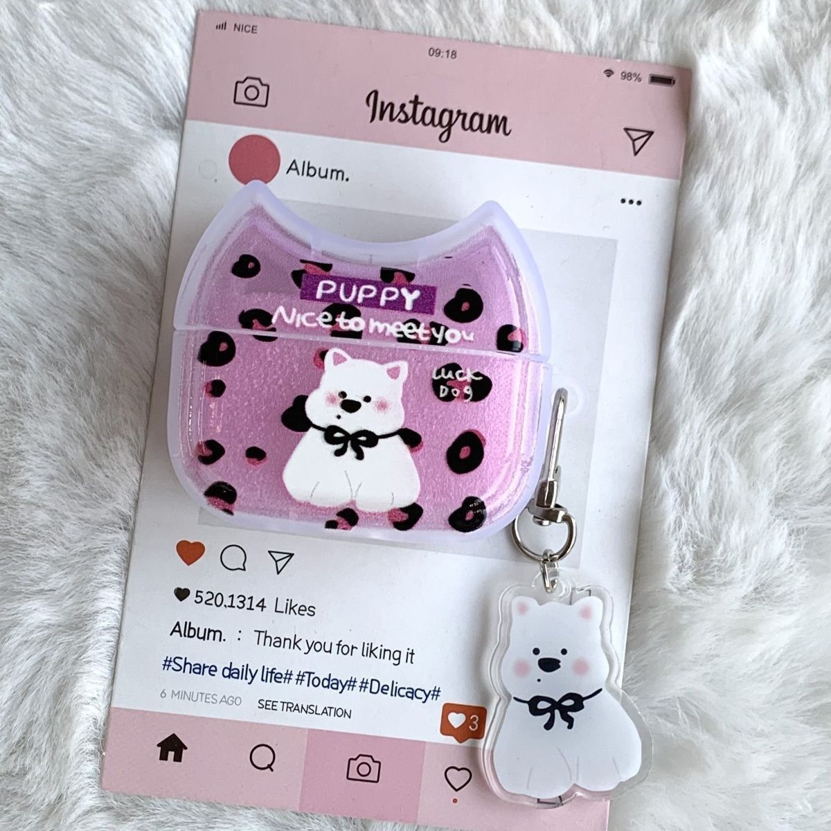 Leopard West Highland Puppy es adecuado para Airpods 4 generación de cubierta de auriculares 2pro 2 o 3 generación de cubierta de auriculares de Apple