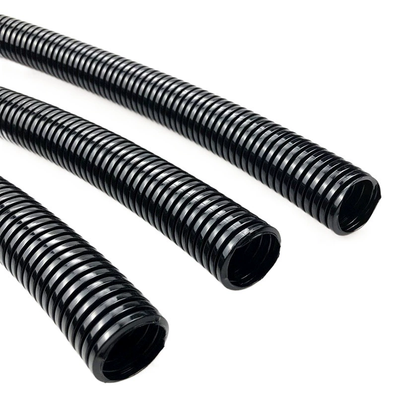 Высокотемпературный гофрированный шланг из полиамида (ПА), черный, огнестойкий, для защиты жгутов проводов, гибкий, от производителя