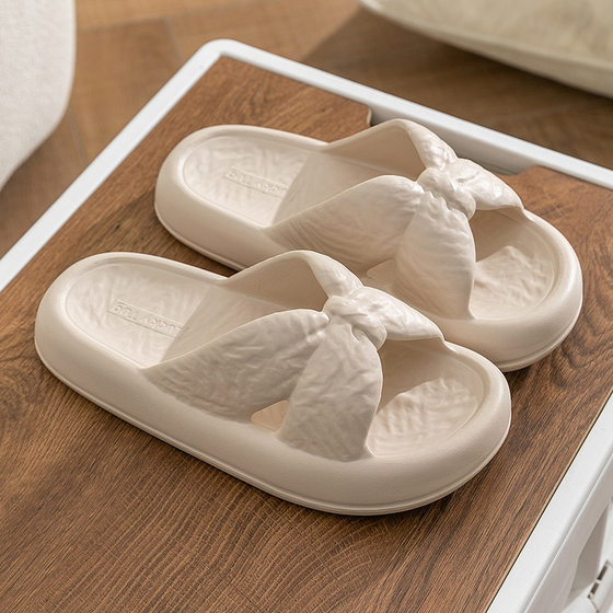 Feeling new thick-soled slippers women's summer wear non-slip indoor simple soft-soled bathroom slippers wholesale