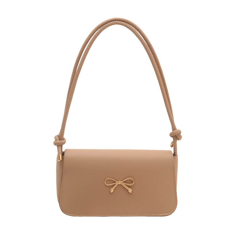 2025 verano nuevo estilo nicho bolso de axila moda femenina bolso cuadrado pequeño portátil ins bolso de hombro de estilo occidental