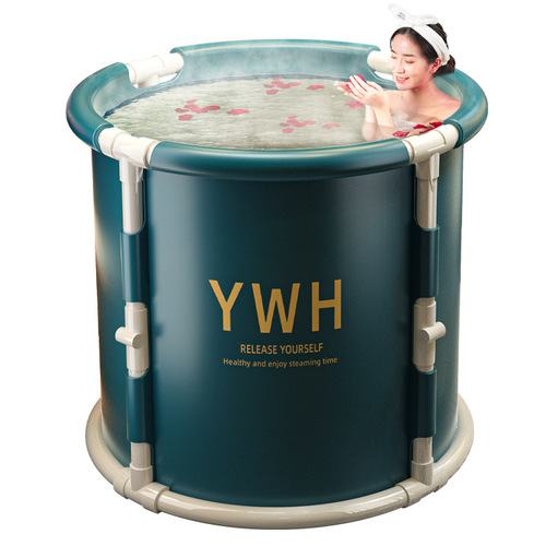 Folding bath bucket for adults, children's household full body bath bucket, bathtub, bath bucket, bath bucket, adult artifact